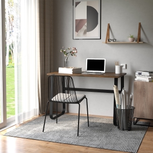 HOMCOM Writing Computer Desk Industrial Simple Study Desk Home Office Workstation
