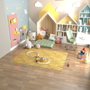 HOMCOM Soft Wood Grain EVA Foam Interlocking Floor Mats 96 Square Feet Exercise Workout Mat Kid Play Mat 24pcs(Light Grain Wood)