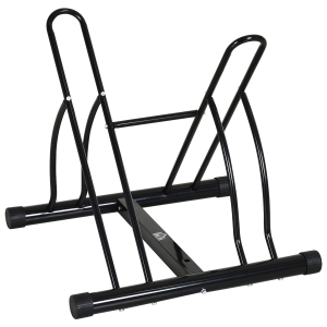 Soozier 2-Bike Floor Stand Storage Parking Rack with Stable & Strong Steel Frame, Double Sided Design & All-Around Use