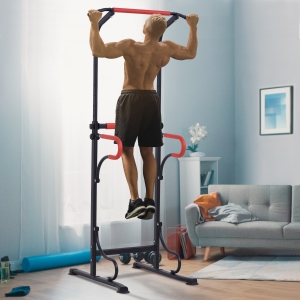 Soozier Power Tower Station Pull Up Bar for Home Gym Workout Equipment