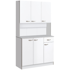 HOMCOM 71" Freestanding Kitchen Hutch with Countertop
