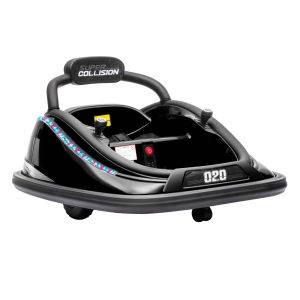 Aosom 12V Kids Bumper Car Twins Motor, w/ Parent Remote Control, Lights, 360° Rotation