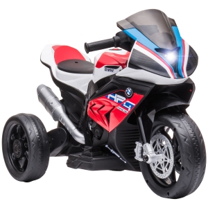 Aosom Licensed BMW HP4 Kids Electric Motorcycle Ride-On Toy 3-Wheels 6V Battery Powered Motorbike with Music for Girls Boy 18 - 60 Months, Red