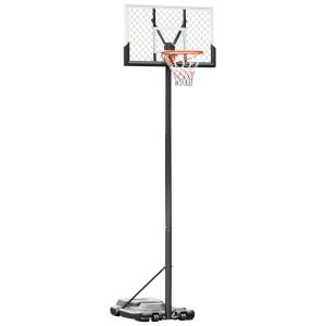 Soozier Basketball Hoop Stand Height Adjustable to 5.2 ft-10 ft for Outdoor Use