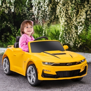 Aosom Officially Licensed Ride On Car with Remote Control, 12V Battery Powered Electric Vehicle with Spring Suspension, 2 Speeds, MP3, Music, for 3-5 Years Old
