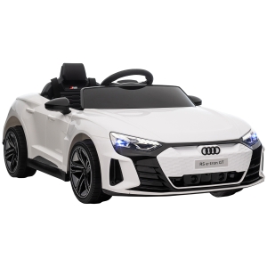 Aosom Kids Ride on Car with Remote Control, 12V 3.1 MPH Electric Car for Kids Ride-on Toy for 37-60 Months Boys and Girls with Suspension System, Horn Honking, Music, Lights, White