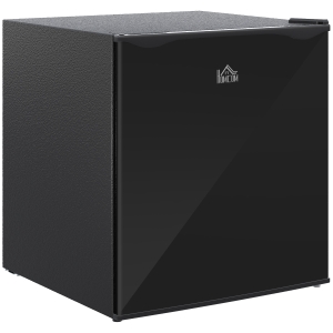 HOMCOM Mini Freezer Countertop, 1.1 Cu.Ft Compact Upright Freezer with Removable Shelves, Reversible Door for Home, Dorm, Apartment and Office, Black