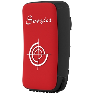 Soozier 16.5 in Muay Thai Kick Shield Punching Pad, Kick Shield for Martial Arts, Karate, Kickboxing, MMA x 1 Unit, Red