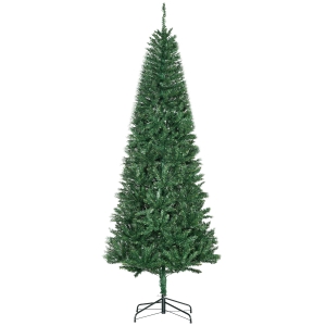 HOMCOM 7' Artificial Christmas Tree, Unlit Xmas Tree with Realistic Branch Tips for Indoor, Home, Holiday, Green