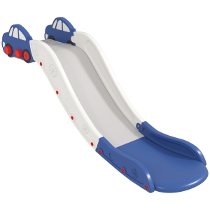 Qaba Extra Length Toddler Slide for Bed, Sofa, Easy to Assemble, Blue