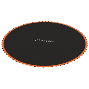 Soozier Trampoline Replacement Mat, Fits 12' Trampoline w/ 72 V-Hooks & 5.5" Springs (Spring & Frame not Included), Orange