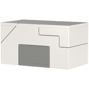 Qaba 2 Piece Foam Climbing Toys for Toddlers 1-3 Years to Slide, Climb and Crawl, Light Gray