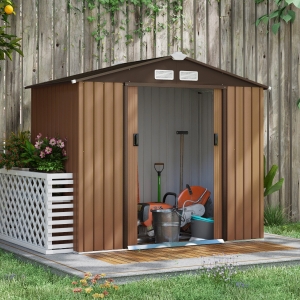 【sonson】 Outsunny 9' x 10.6' Garden Storage Shed w/ Foundation Kit