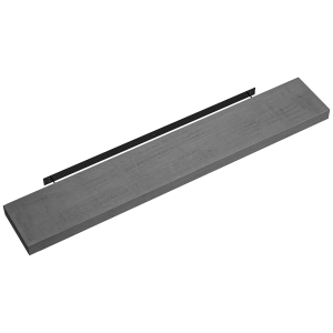 HOMCOM 48" Fireplace Mantel, Fir Wood Floating Shelf, Wall Mounted, Rustic Gray