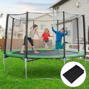 Aosom 12' Round Trampoline Enclosure Trampolining Bounce Safety Net Fence Replacement