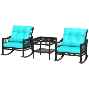 テーブル・チェア・ハンモック A38grateRT 38GT310OD ASINOPLATE Mondawe 8-Piece Steel Textiliene Swivel Chair Square Table