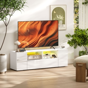 T.V Modern Matt Body LED TV Stand Cabinet, 120CM Width with High