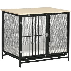 PawHut Dog Crate Furniture with Water-Resistant Cushion
