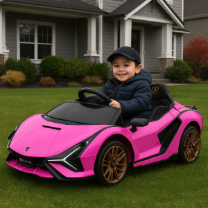 Aosom Compatible 12V Battery-powered Kids Electric Ride On Car Toy with Parental Remote Control Music Lights MP3 for 3-5 Years Old Pink