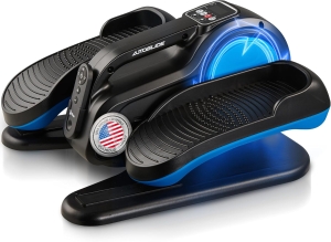 Lifepro AutoGlide Under-Desk Elliptical — Seated Pedal Exerciser for Adults & Seniors (with or without Red Light) — Quiet, Portable Leg Trainer for Home or Office