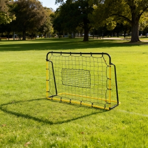 Soozier 6' x 4' Soccer Rebounder, Soccer Goal with 5 Angle Adjustable for Baseball Basketball Training