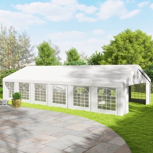 Outsunny 20' x 40' Party Tent, Outdoor Canopy Tent with 12 Removable Window Sidewalls for Parties, Wedding, Events, BBQ