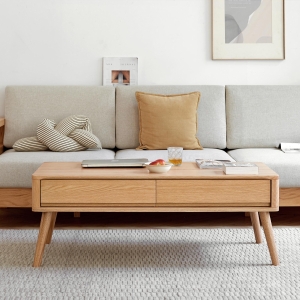 Solid Lift-Top Coffee Table with 3 Hidden Storage Compartments, Versatile Center Table for Living Areas, 47″ L x 25.5″ W x 17.5″ H, Natural Wood