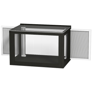 PawHut Catio Outdoor Cat Enclosure 25"–41" Outdoor Cat House for Sunbathing, Napping & Overlooking