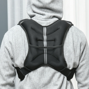 Soozier 11 lbs Weighted Vest, Weight Vest with adjustable Straps, Convenient Pocket and Reflective Strips, Fit for Men Women