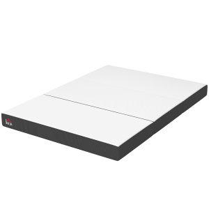 HOMCOM Trifold Mattress, 6 Inch Memory Foam Mattress for Guest, Camping, RV, Travel, Yoga, Made in USA, 75" x 54" x 6"