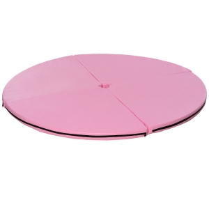 Soozier Pole Dance Mat, 2"T x 5'W Folding Pole Crash Mat for Home, Lightweight and Foldable, Pink