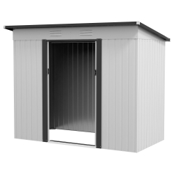 warehouse　Lot2162 Outsunny 8' x 4' Metal Garden Shed, Backyard Tool Storage
