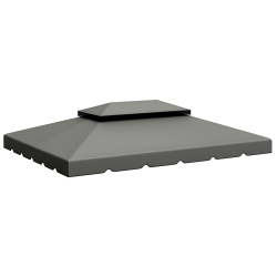 Outsunny 12.8' x 9.5' Gazebo Replacement Canopy, Gazebo Top