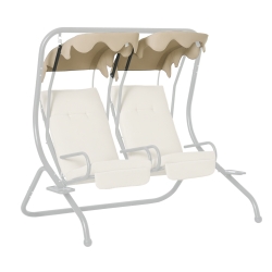 m*a様 Backside Summit Design 2second2plat Outsunny 84A-052 Series 2-Seater Swing Canopy Replacement
