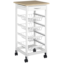 HOMCOM Microwave Cart 32.25