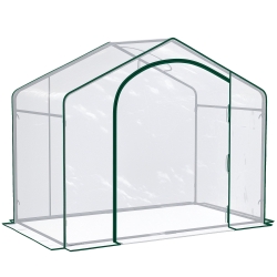 Outsunny 6' x 3' x 6' Portable Walk-in Greenhouse, PVC Cover