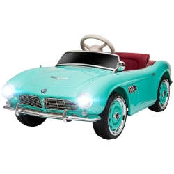 Aosom Licensed BMW 12V Kid Electric Ride On Car with Easy Transport, Green