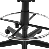 Vinsetto Ergonomic Studio Mid-Back Draft Chair with Adjustable Seat Height, Foot Ring, Armrest, 360° Swivel - Polyester(m-5)