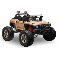 Aosom Ride On Car Off Road Truck SUV 12 V Electric Battery Powered with Remote Control and MP3, Adjustable Speed, Yellow(m-2)