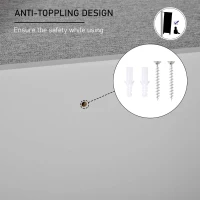 HOMCOM Kids Cube Storage Shelves with Bins and Large Storage for Kids Bedroom, Multiple Storage Units for Big Capacity Kids Shelf with Seat Featuring Thick Cushioning, Grey(m-7)