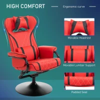 Vinsetto Racing Style Swiveling Recliner with Ottoman Set Ergonomic Gaming Chair(m-5)