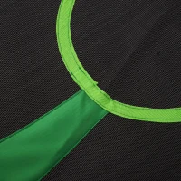 HOMCOM 40" Kids Saucer Tree Swing Round Outdoor Swing with Straps Attaches to Trees or Existing Swing Kids Fabric Sets Backyard Playground, Green(m-14)