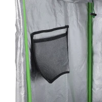 Outsunny Hydroponic Plant Grow Tent 55"*23.5" Reflective Mylar Obeservation Window Indoor Floor Tray(m-7)