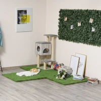 Outsunny 13.1' x 3.3' Artificial Grass Carpet Garden Synthetic Turf Outdoor Fake Grass Mat Lawn with 35mm Pile Height Drain Holes(m-1)