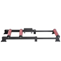 Soozier Length Adjustable Bike Roller Trainer Indoor Cycling Resistance Exercise Fitness Machine Home Gym Portable Red(m-4)