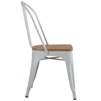 HOMCOM 3 Piece Industrial Style Dining Table Set, Small Kitchen Table and Chairs for 2,Steel Frame and Wooden Top,White(m-14)