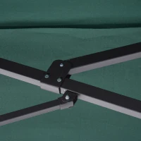 Outsunny 15ft Outdoor Twin Patio Umbrella Garden Double-Sided Market Parasol Sun Shelter with Crank Green(m-9)