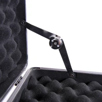 HOMCOM Double Locking Sided Protector Safe Storage Box with Code Set, Black(m-7)