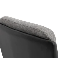 Vinsetto High Back Office Chair Computer Swivel Rolling Task Chair with Height Adjustable Comfortable with Armrests, Black/Deep Grey(m-19)