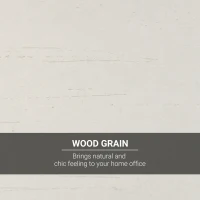 HOMCOM Computer Desk with Hutch, Home Office Workstation with Storage Shelves Drawers Cabinets, White(m-7)